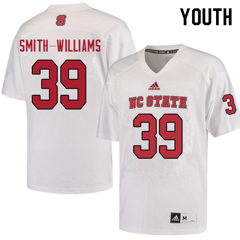 Youth #39 James Smith-Williams NC State Wolfpack College Football Jerseys Sale-Red - Click Image to Close